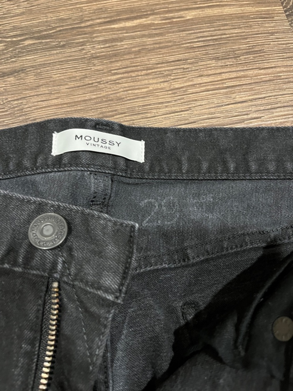 Moussy Black Raw-Hem Straight Jeans - Picture 6 of 10